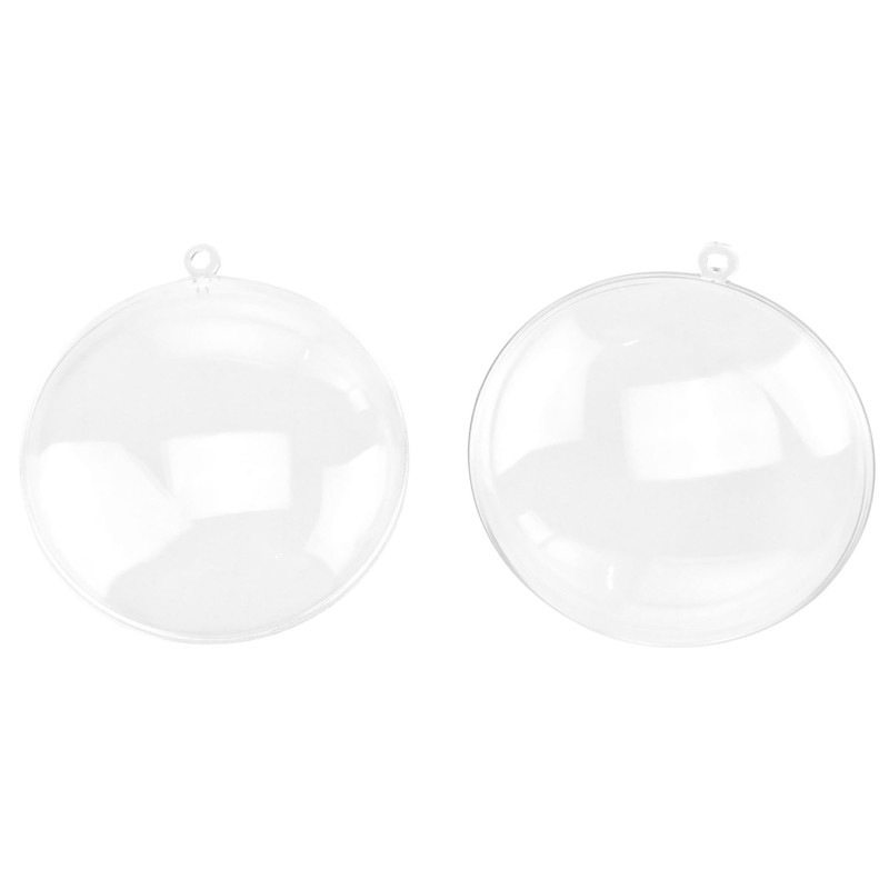 Homeford Fillable Plastic Clear Oval Ornament, 3-1/2-Inch, 12-Count
