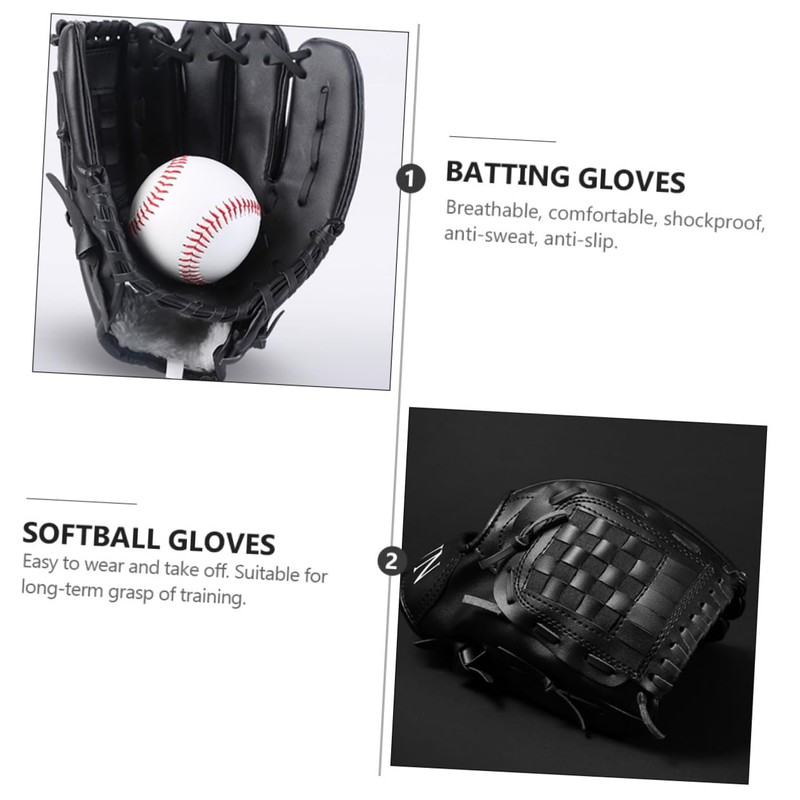 BESPORTBLE Glove Boys and Girls Baseball Glove Flexible Pu for