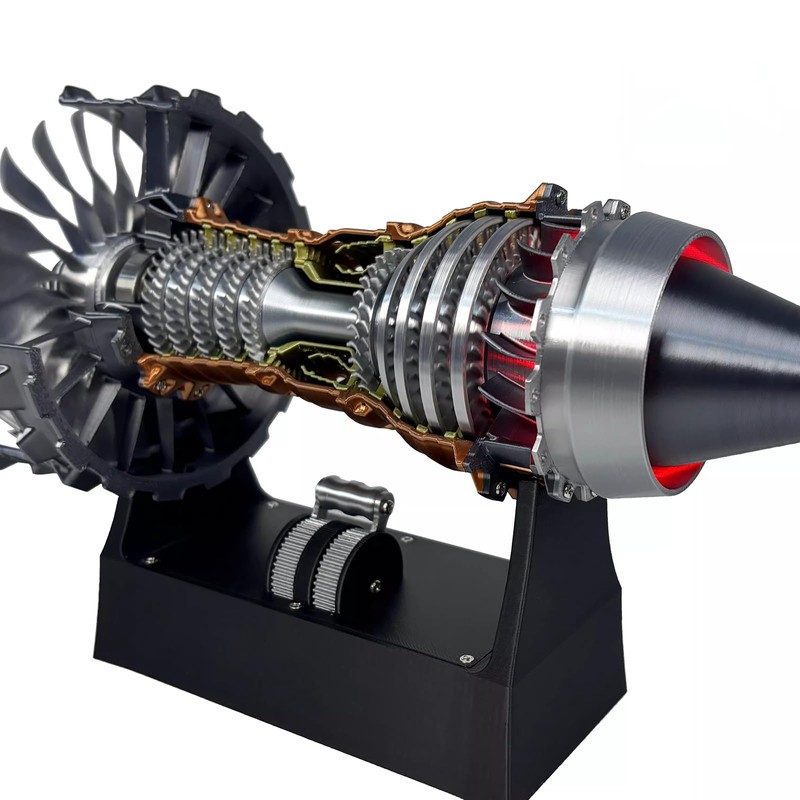 Turbofan Engine Model, Adjustable Speed TR900 Aircraft Engine Turbojet Engine
