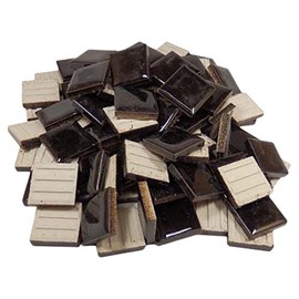 Morrigine MG-192 Mosaic Tile, 9.5 in (25 mm) Pittore, Black, 100 Pieces