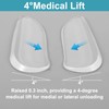 Shimmeroo 5 Pairs Medial & Lateral Heel Wedge Silicone Insoles