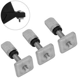 3 Pcs Fin Screws for Surfboard, Cross Pan Stainless Steel Screws for Long Board SUP Paddle Board, M4 for Plastic Single Rudder M5 for Glass Fiber Reinforced Plastic Single