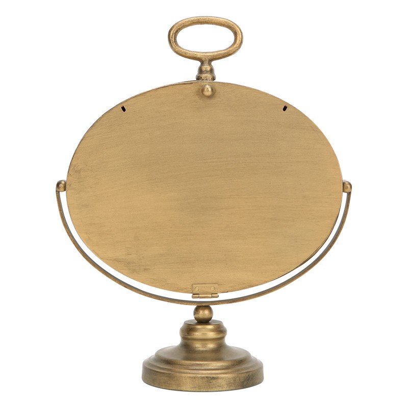 NIKKY HOME Antique Table Clock, Gold Retro Desk Clock with