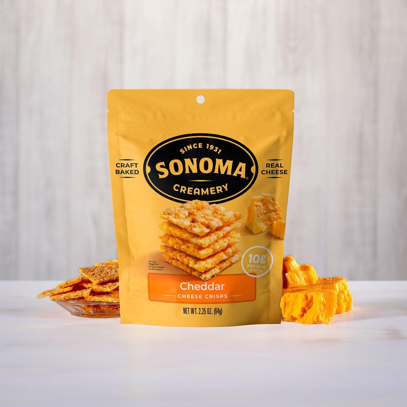 SONOMA CREAMERY Cheddar Crisps, 2.25 OZ