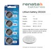 3 X Renata CR2320 (Br2320) 3 Volt Lithium Coin Battery