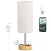 Dicoool Touch Bedside Table Lamp with USB - 3 Way