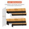 Floating Shelf Brackets 10 Inch, Heavy Duty Black Industrial Pipe