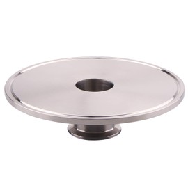 DERNORD Sanitary Concentric Reducer Tri Clamp Clover Stainless Steel 304 Sanitary Fitting End Cap Reducer (Tri Clamp Size: 6 inch x 1.5 inch)