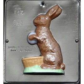 7" Bunny Facing Left Chocolate Candy Mold Easter 804