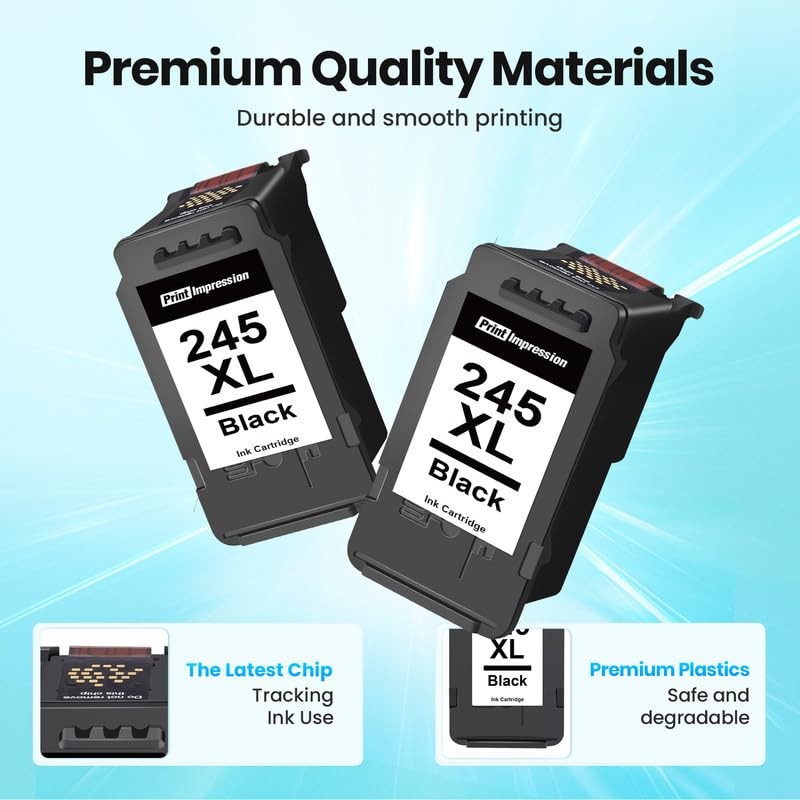 245XL Ink Cartridge Replacement for Canon 245XL Black Ink PG-245XL