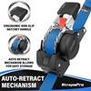 Retractable Ratchet Straps, 1763lb Break Strength Blue Self Retracting Ratchet