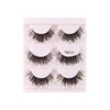 perfk 3 Pairs Luminous False Eyelashes with Sequins, Glitter Eyelashes,