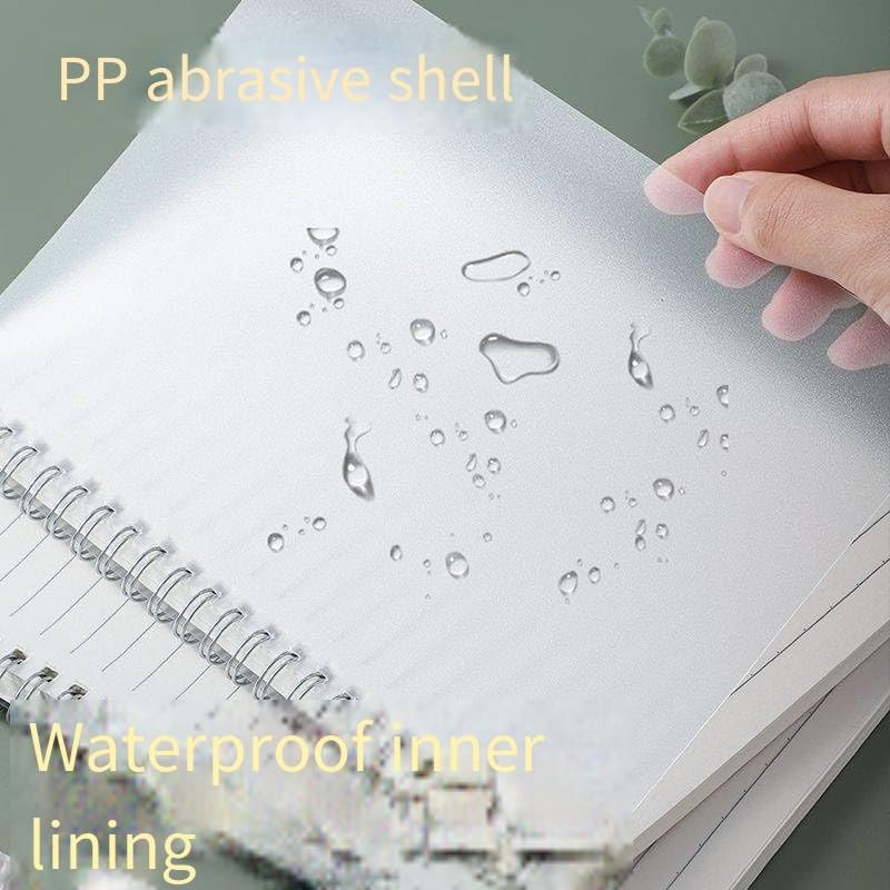 LORJE 1 Pack A5 Spiral Notebook, 80 Sheet Thick Paper,