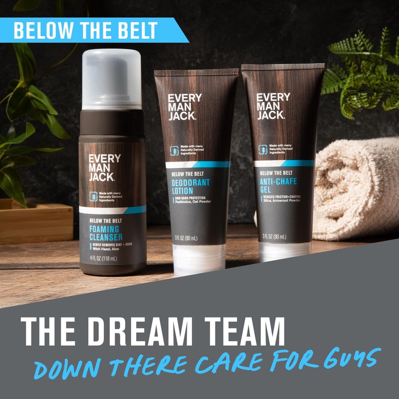 Every Man Jack Mens Foaming Groin Wash - Gentle Cleanser