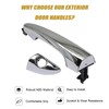 Priprilod Front Left Side Outer Exterior Chrome Door Handle Compatible