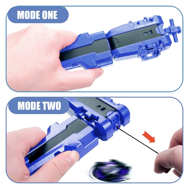 MDFULXG Bey-Blade x Launcher, Bey-Blade X Starter, Speed Starter, Blue