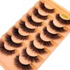 AMSDCN New 7Pairs Design Wet Manga Lashes 3D fluffy Eyelash