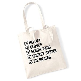 Flox Creative Ice Hockey checklist tote bag