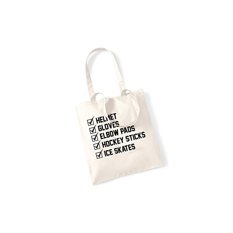 Flox Creative Ice Hockey checklist tote bag