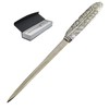 Cavagnini, Elegant Stainless Steel Pewter Letter Opener with Gift Box