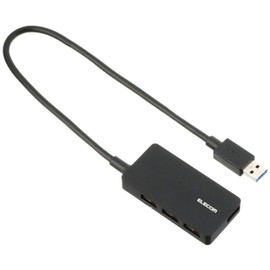 エレコム USB3.0 ハブ 4ポート ACアダプタ付 ブラック U3HS-A420SBK
