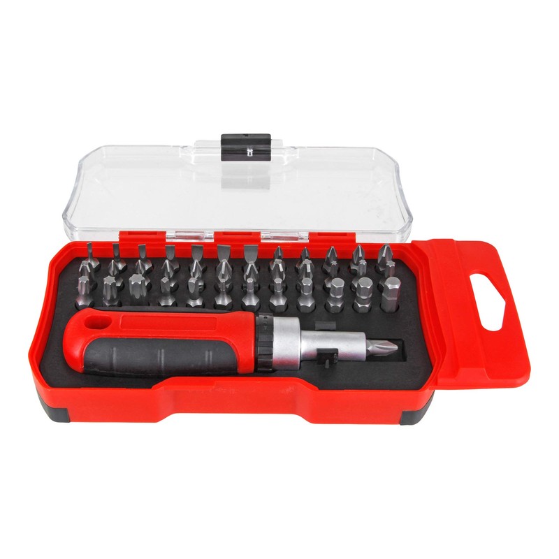 Ratchet Screwdriver Bit Set 38-Piece Torx Hex PH Slotted PZ