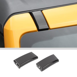 JWWY Top of The Roof Windshield Roof Rack Mounting Point Cover Trim Fit for 2021-2024+Ford Bronco Exterior Accessories Carbon Fiber 2PCS