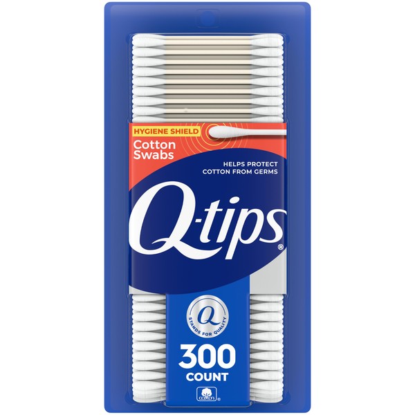 Q-tips Q-tips Cotton Swabs ,SWAB,QTIPS,ANTIBAC,300/PK