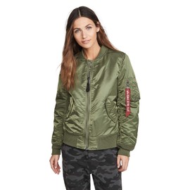 Alpha Industries Women's MA-1 Flight Jacket (S, Sage)