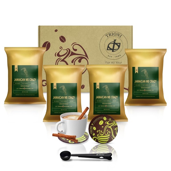 Jamaican Me Crazy Coffee Sampler Gift Set Includes Four (4x2.5oz)