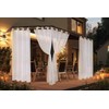 Clothink Outdoor Curtain, Transparent, Weatherproof, 132 x 215 cm with