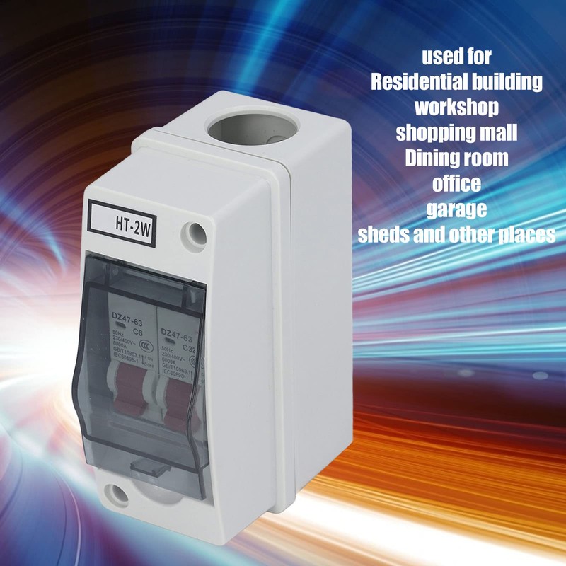 2 Way Distribution Box Circuit Breakers with Waterproof Distribution Case