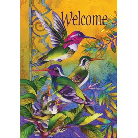 Toland Home Garden 119459 Hummingbird Home 12.5 x 18 Inch Decorative, Garden Flag (12.5" x 18")