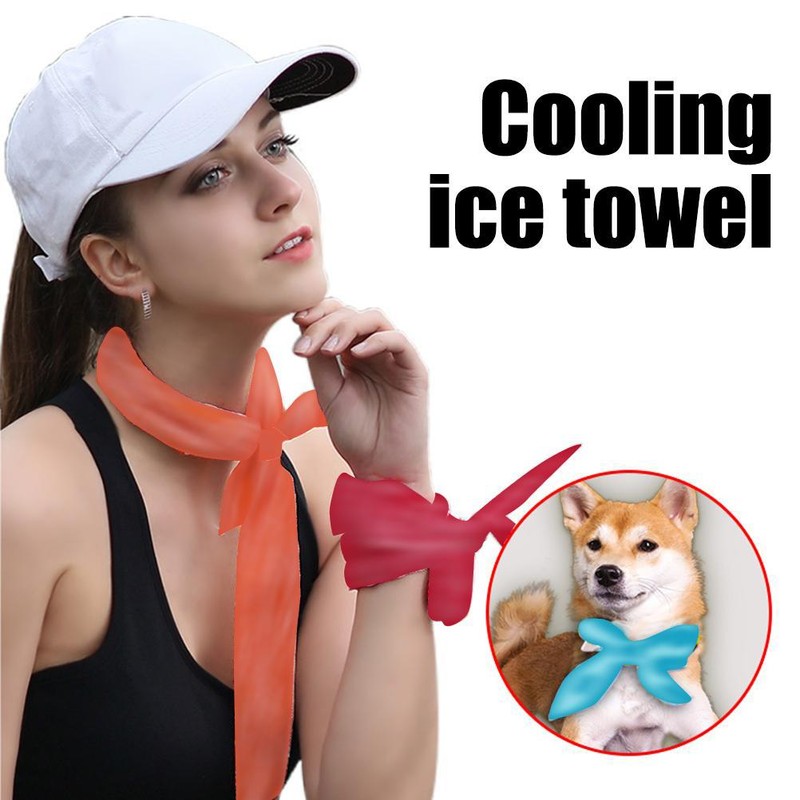 13 Pieces Cooling Scarf Wrap Summer Cool Ice Towel Cold