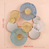 Wall Iron Decoration Lotus Shape With Mirror Metal Wall Art