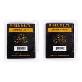 Tyler Candle Company Hippie Chick 1.9 Ounce Scented Mixer Wax Melt Cubes for Tart Burner, Pack of 2