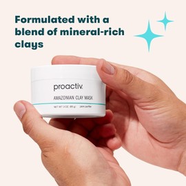 Proactiv Amazonian Clay Mask with Mineral Vitamins and Antioxidants Creamy Natural Cleansing Skin Care Face Acne Gray Cucumber Moisturizing Effect in 3 Fl Oz Style / 미네랄 비타민 및 항산화제가 함유된 프로액티브 아마존 클레이 마스크 크리미 천연 클렌징 스킨 케어 페이스 여드름 회색 오이 3 Fl Oz의 보습 효과 Style