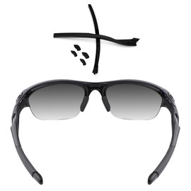 ToughAsNails Black Replacement Ear Socks and Nose Pads Kit for Oakley Half Jacket 2.0/Half Jacket 2.0 XL Sunglasses