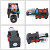 waltyotur 6 Port 12V DC 13GPM Hydraulic Adjustable Variable Flow