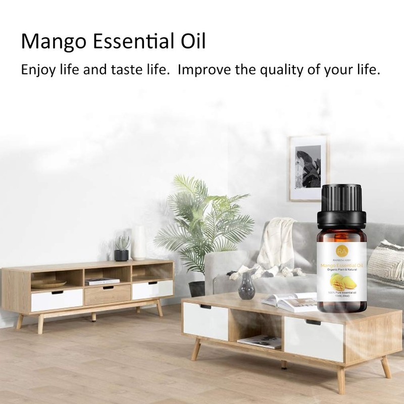 RAINBOW ABBY 6-Pack Orangic 100% Pure Essential Oil Set (Vanilla,