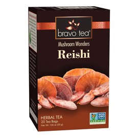 Bravo Tea Té De Hierbas Con Hongos Reishi, Sin Cafeína, 20 B