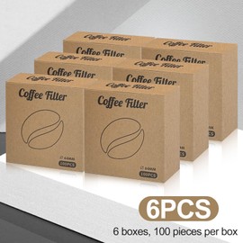 Wosyoodo 600 PCS Replacement Paper Filters, 64 mm / 2.5" Round Coffee Filters Paper, Easy to Clean, Value Pack for Espresso & Coffee Makers