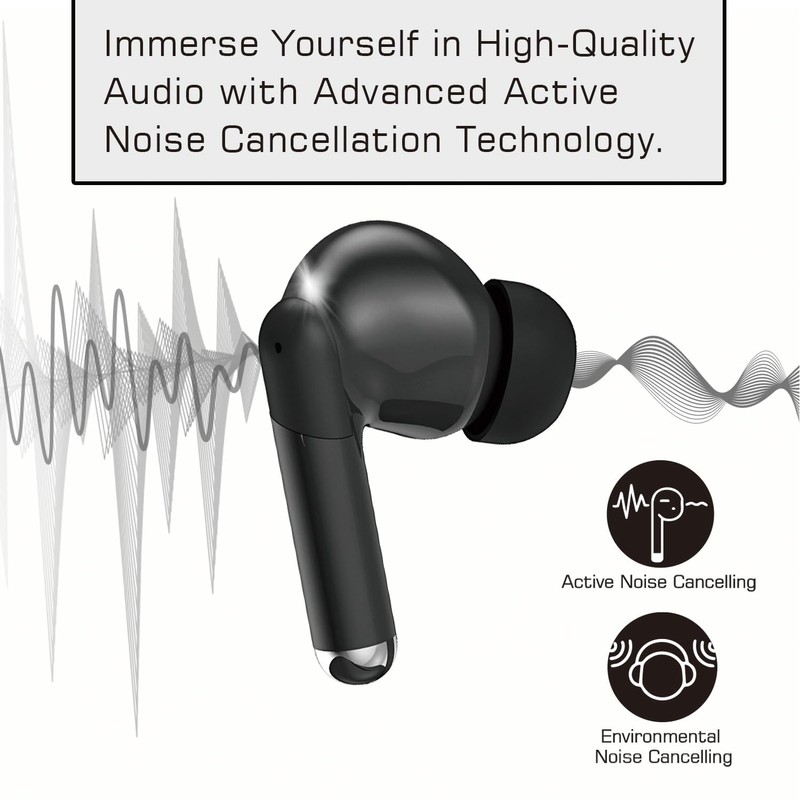 Maxell True Wireless Active Noise Cancellation Earbuds – ANC and