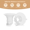Flange Inserts 19mm Compatible with Medela/Spectra/TSRETE/Elvie/Momcozy/Bellababy Breast Pump 24mm Shields/Flanges,