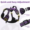 PUPTECK No Pull Dog Harness for Large, Adjustable Reflective Dog