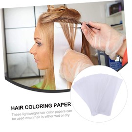 FRCOLOR DIY Hair Coloring Sheets 200 Sheets Pack Salon Separating Paper for Clean Dyeing Easy to Use for Professionals