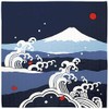 HAMAMONYO Furoshiki(35.5 in.) 'Mt.Fuji and Big Waves'