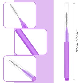 70Pcs Braces Brush for Cleaning Braces, Floss Picks Interdental Brushes Flossers for Braces Teeth Cleaning Kit Braces Toothpicks Flossing Head Cleaning Tool