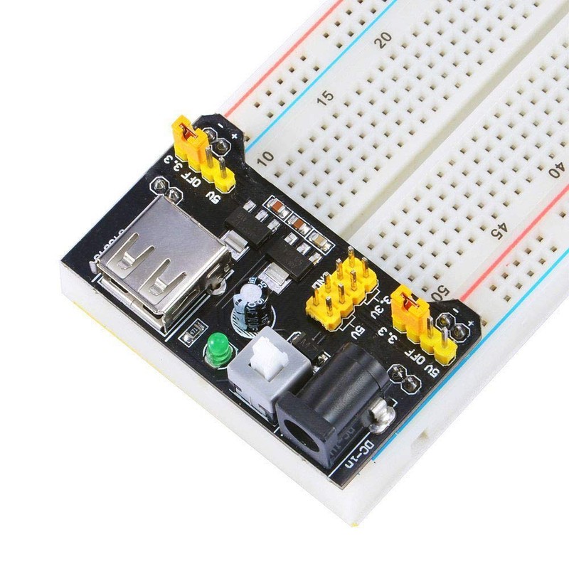 KKHMF 2pcs MB102 Breadboard Power Supply Breadboard Power Module 3.3V