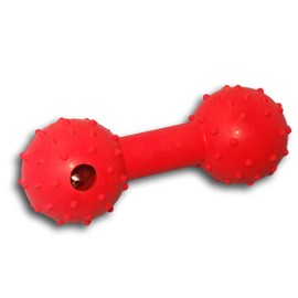 Wepo Durable Dog Chew Toy with Bell, Natural Rubber, 2 cm Thick, Perfect for Puppies, Heavy Duty Solid Rubber Bone, Pet’s Toy